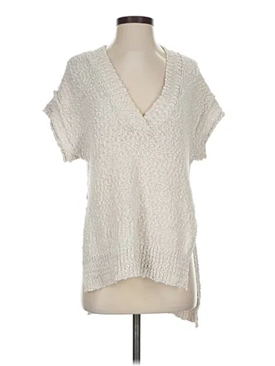 Pre-owned Pilcro Sweater Vest In White