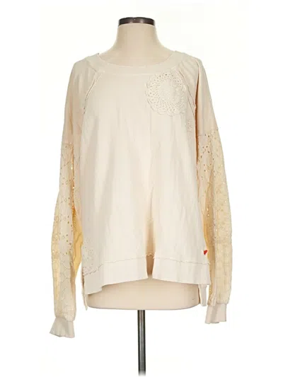 Pre-owned Pilcro Sweatshirt In Ivory