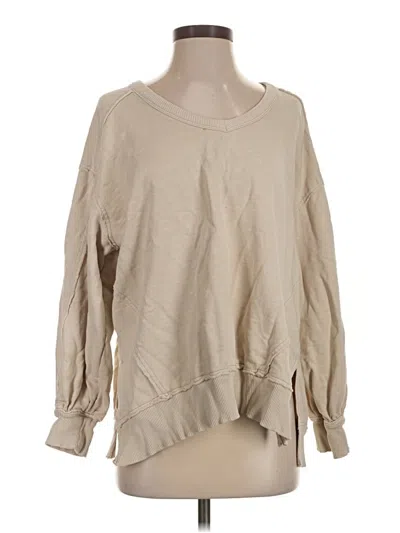 Pre-owned Pilcro Sweatshirt In Tan