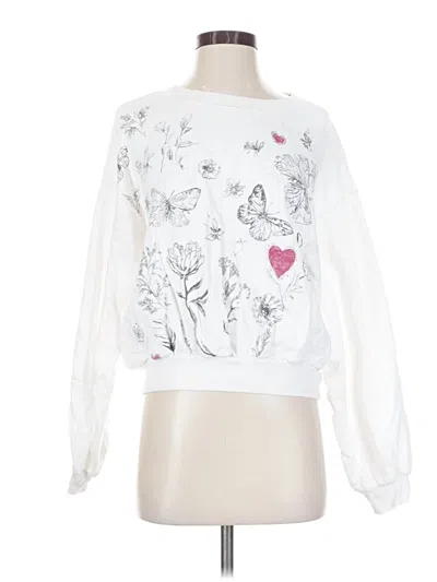 Pre-owned Pilcro Sweatshirt In White