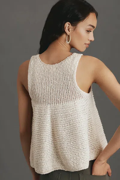 Pilcro Swing Sweater Tank Top In Beige