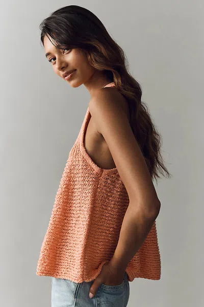 Pilcro Swing Sweater Tank Top In Brown