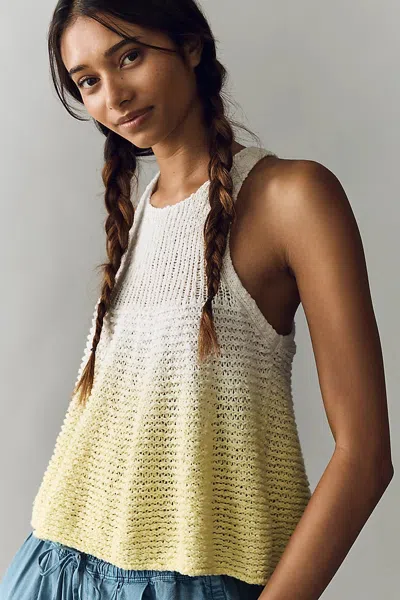 Pilcro Swing Sweater Tank Top In Green