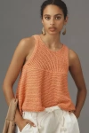 Pilcro Swing Sweater Tank Top In Orange