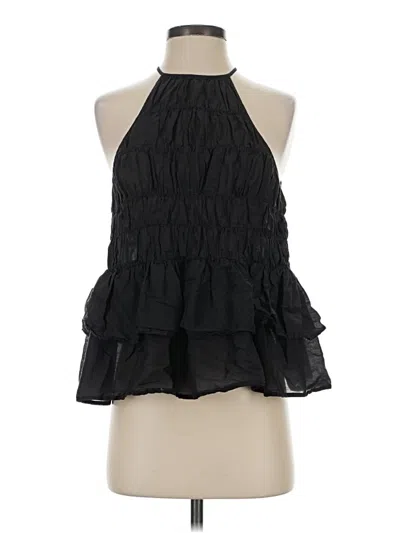 Pre-owned Pilcro Tank Top Black Halter Neckline Tops