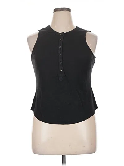 Pre-owned Pilcro Tank Top Black Halter Neckline Tops