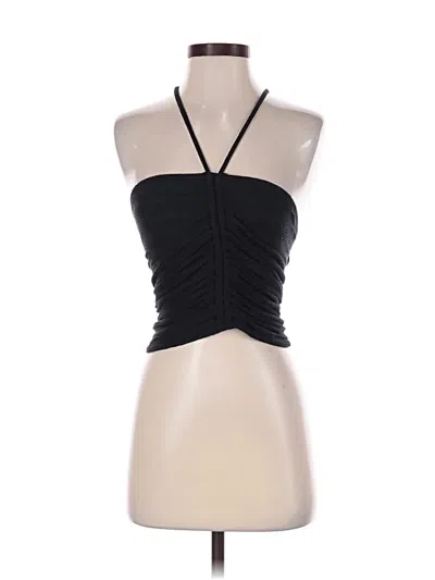 Pilcro Tank Top Black Strapless Neckline Tops