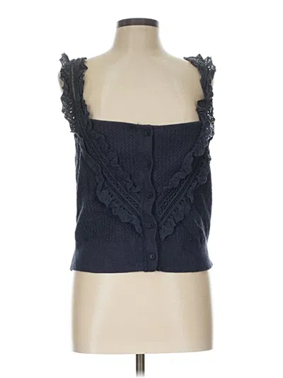Pre-owned Pilcro Tank Top Blue Strapless Neckline Tops