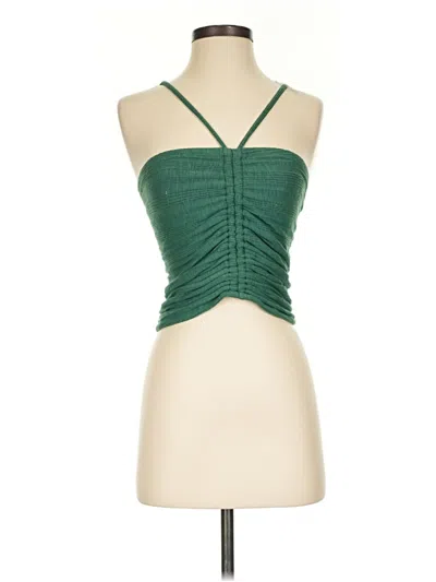 Pre-owned Pilcro Tank Top Green Strapless Neckline Tops