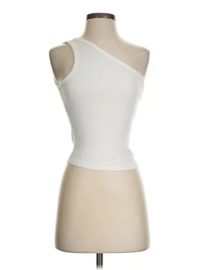 Pre-owned Pilcro Tank Top Ivory One Shoulder Neckline Tops