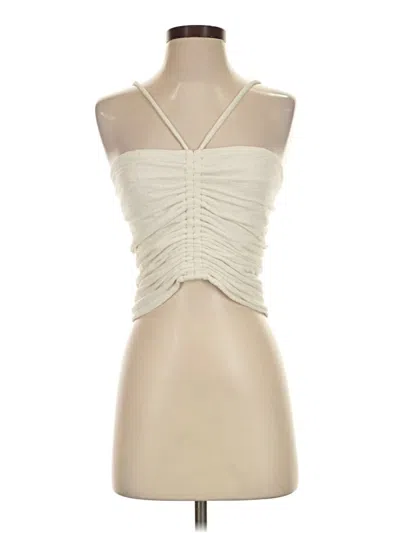 Pre-owned Pilcro Tank Top Ivory Strapless Neckline Tops