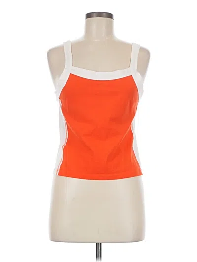Pre-owned Pilcro Tank Top Orange Strapless Neckline Tops