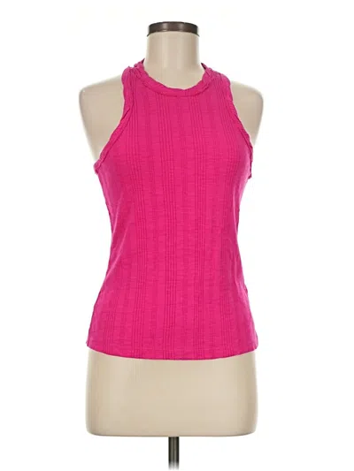 Pre-owned Pilcro Tank Top Pink Halter Neckline Tops