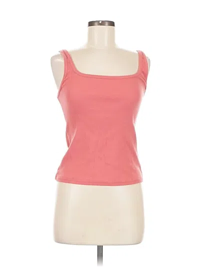 Pre-owned Pilcro Tank Top Pink Strapless Neckline Tops