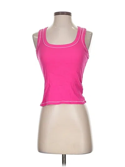 Pre-owned Pilcro Tank Top Pink Strapless Neckline Tops