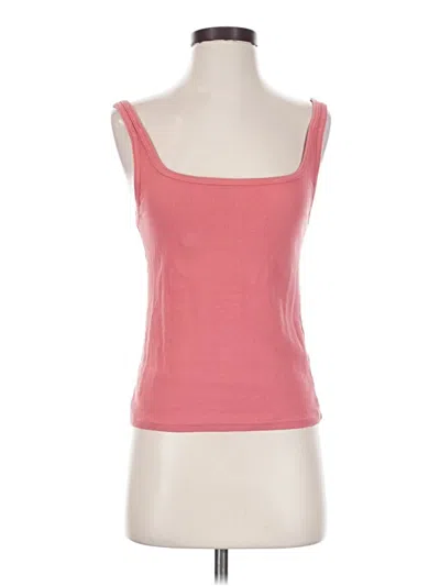 Pre-owned Pilcro Tank Top Pink Strapless Neckline Tops
