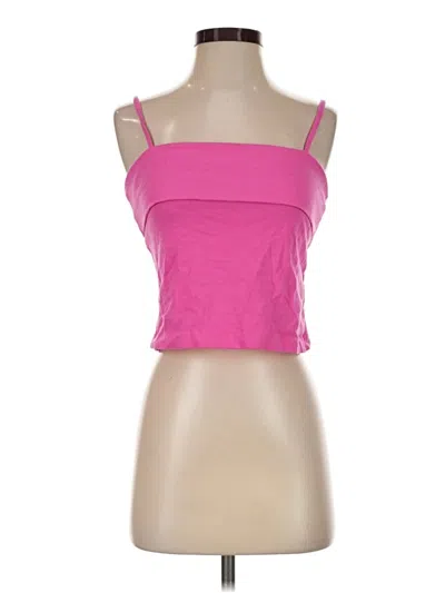 Pre-owned Pilcro Tank Top Pink Strapless Neckline Tops