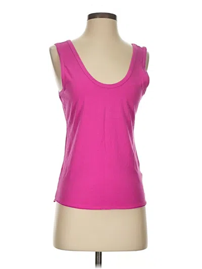 Pre-owned Pilcro Tank Top Pink Sweetheart Neckline Tops