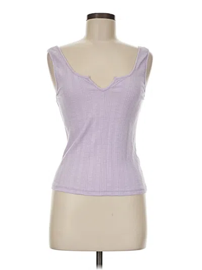 Pre-owned Pilcro Tank Top Purple Sweetheart Neckline Tops