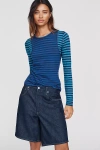 Pilcro Teddy Tissue Tee In Blue