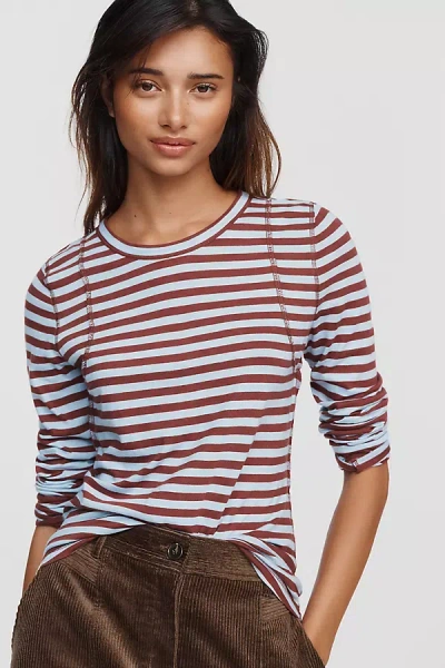 Pilcro Teddy Tissue Tee In Brown