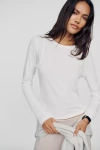Pilcro Teddy Tissue Tee In White