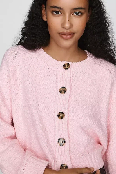 Pilcro Textured Cardigan In Pink