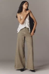 Pilcro The Adi Mid-rise Flare Novelty Pants By  In Green