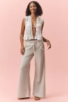 Pilcro The Adi Mid-rise Relaxed Flare Pants By : Pull-on Edition In Blue