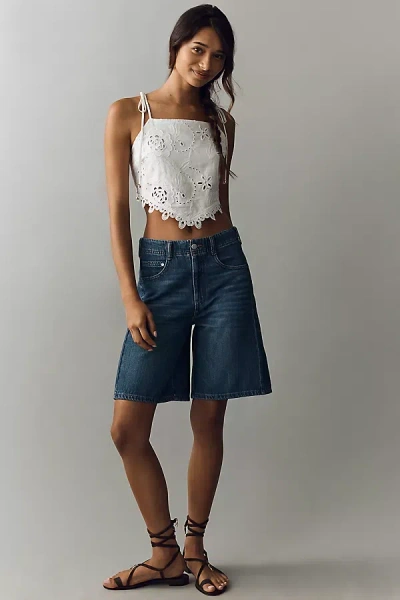 Pilcro The Adi Mid-rise Relaxed Bermuda Shorts By  In Multi
