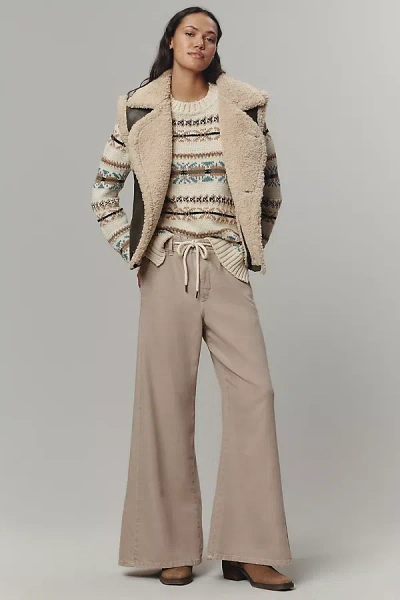 Pilcro The Adi Pull-on Mid-rise Flare Pants By  In Brown