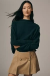 Pilcro The Alani Cashmere Mock-neck Sweater By  In Green
