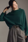 Pilcro The Alani Cashmere Mock-neck Sweater By  In Green
