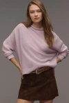Pilcro The Alani Cashmere Mock-neck Sweater By  In Pink