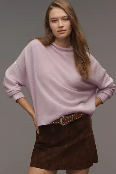 Pilcro The Alani Cashmere Mock-neck Sweater By  In Pink