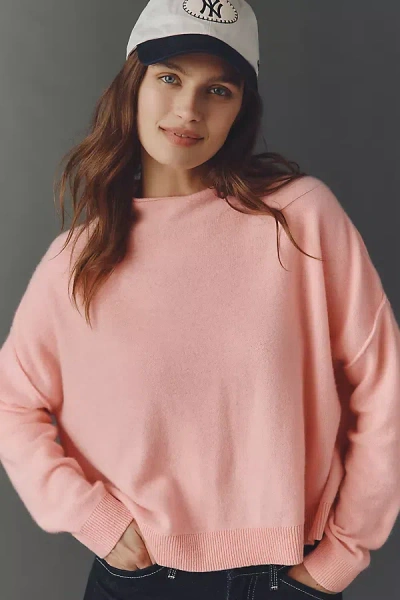 Pilcro The Alani Cashmere Mock-neck Sweater By  In Pink
