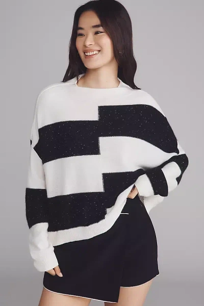 Pilcro The Alani Cashmere Mock-neck Sweater By  In Black