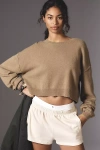 PILCRO THE ALANI CASHMERE SWEATER BY PILCRO: CROPPED CREW-NECK EDITION