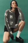 Pilcro The Alani Cashmere Sweater By : Cropped Crew-neck Edition In Multicolor