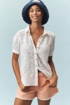 Pilcro The Aly Puff-sleeve Blouse By