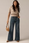 Pilcro The Curvy Rylan Relaxed High-rise Flare Jeans By  In Blue