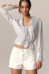 Pilcro The Devon Denim Shorts By  In White