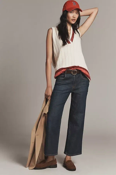 Pilcro The Edie Mid-rise Straight-leg Jeans By  In Blue