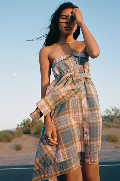 Pilcro The Field Midi Skirt In Multi