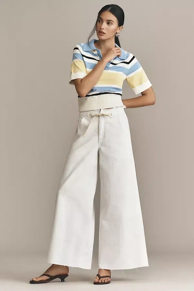 Pilcro The Full Raver High-rise Wide Leg Jeans By  In White