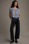 Pilcro The Izzie Relaxed Pull-on Barrel Pants By  In Black
