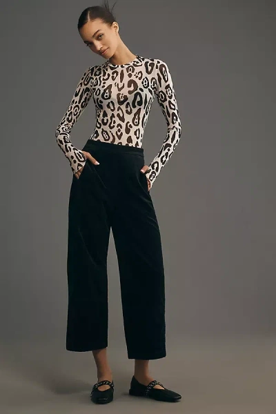 Pilcro The Izzie Relaxed Pull-on Barrel Pants By : Corduroy Edition In Black