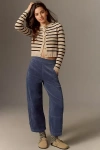 Pilcro The Izzie Relaxed Pull-on Barrel Pants By : Corduroy Edition In Blue