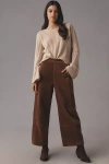 Pilcro The Izzie Relaxed Pull-on Barrel Pants By : Corduroy Edition In Brown