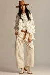 Pilcro The Izzie Relaxed Pull-on Barrel Pants By : Corduroy Edition In White